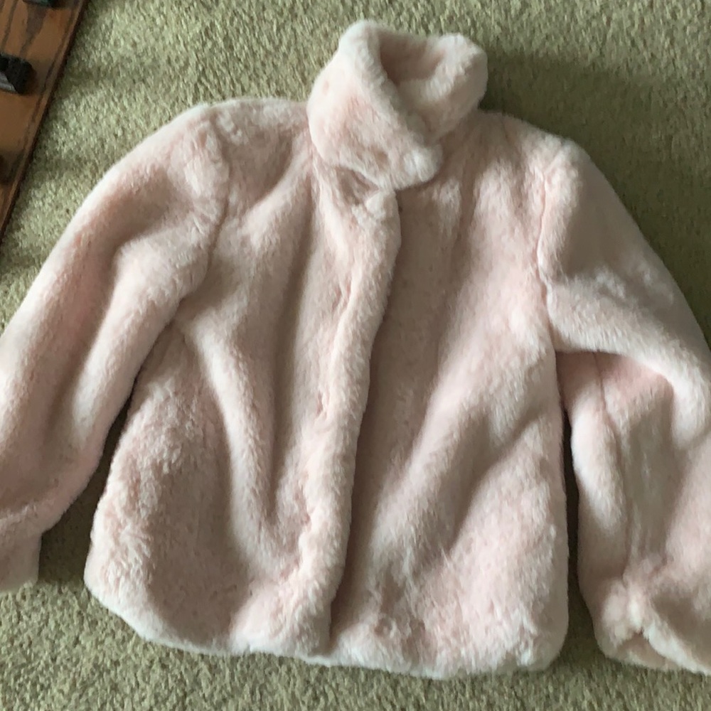 Light pink furry jacket